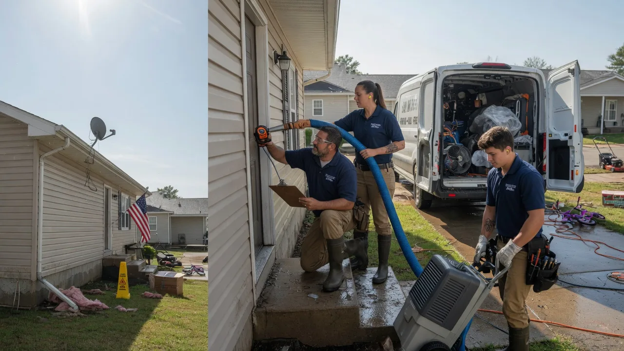 Ceiling Water Damage Restoration in Thackerville, OK near me